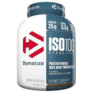Dymatize Iso 100 Hydrolyzed Whey Protein Isolate 2264 g - čokoláda/kokos