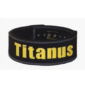 Titánus fitness opasek s pákovou přezkou 10/8 černý- S