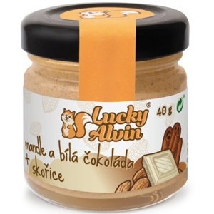 Lucky Alvin Mandle a bílá čokoláda + skořice 40 g