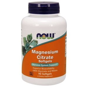Now Foods Magnesium Citrate (glycinát, citrát, malát) 180 kapslí