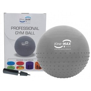 Kine-MAX Professional Gym Ball (gymnastický míč 65 cm) - stříbrná