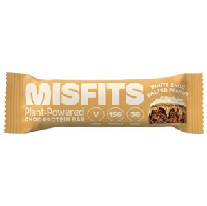Misfits Vegan Protein Bar 45 g - White Choc Salted Peanut PROŠLÉ DMT 29.2.2024