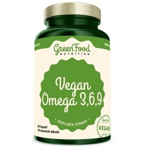 GreenFood Vegan Omega 3-6-9 60 kapslí