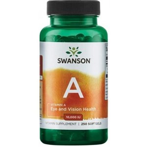 Swanson Vitamin A 10000 IU 250 kapslí