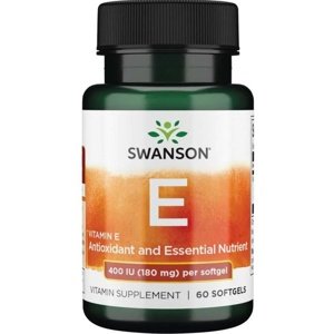 Swanson Vitamin E 400 IU 60 kapslí