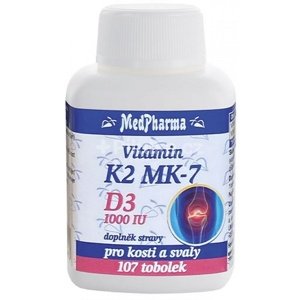 MedPharma Vitamin K2 MK-7 + D3 1000 IU 107 tablet