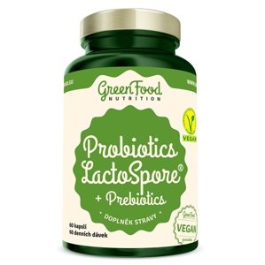 GreenFood Probiotics Lactospore + Prebiotics 60 kapslí