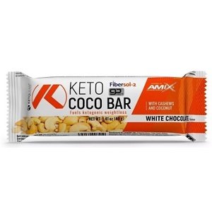 Amix Nutrition Amix Keto Coco Bar 40 g - bílá čokoláda