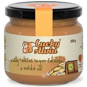 Lucky Alvin Arašídy + mléčná vegan čokoláda a mořská sůl 330 g