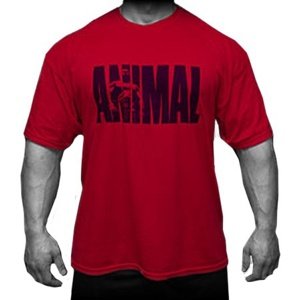 Universal Nutrition Universal triko Animal Iconic T-Shirt červené - L - malé logo