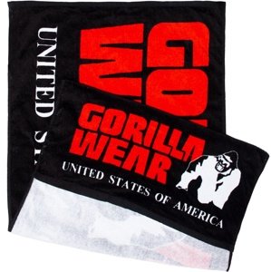 Gorilla Wear Ručník Functional Gym Towel Černá/Červená