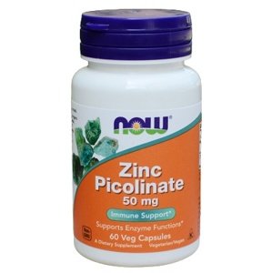 Now Foods Zinc Picolinate 50 mg 60 kapslí