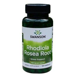 Swanson Rhodiola Root 400 mg 100 kapslí