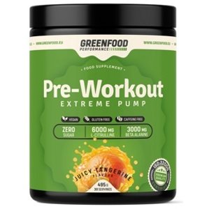 GreenFood Performance Pre-Workout 495 g - mandarinka