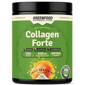 GreenFood Performance Collagen Forte 420 g - mandarinka + Šejkr 500 ml ZDARMA