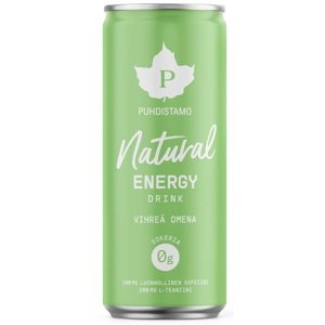 Puhdistamo Natural Energy Drink 330 ml - zelené jablko