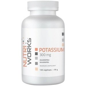 NutriWorks Draslík Potassium 300mg 120 kapslí
