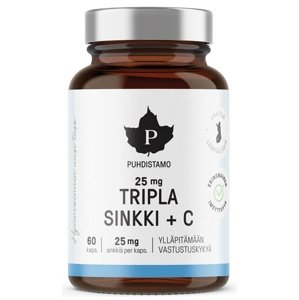 Puhdistamo Triple Zinc 25mg + Vitamin C 60 kapslí