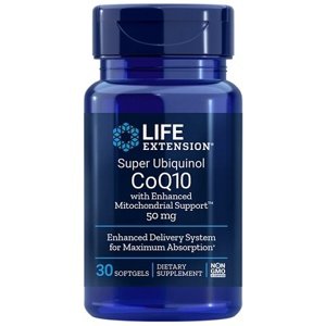 Life Extension Super Ubiquinol CoQ10 with Enhanced Mitochondrial Support 50 mg 30 kapslí
