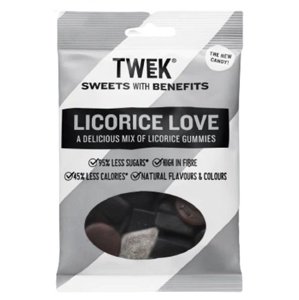 Tweek Gumové bonbony 80  g - licorice love