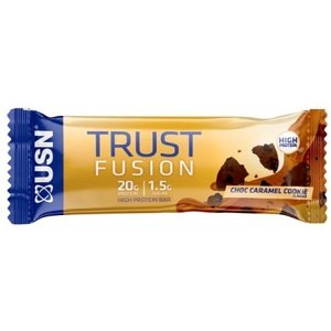 USN (Ultimate Sports Nutrition) USN Trust Fusion Bar 55 g - čoko sušenka s karamelem