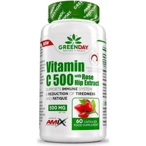 Amix Nutrition Amix GreenDay Vitamin C 500 s extraktem z šípků 60 kapslí
