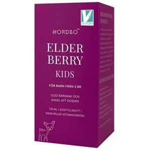 Nordbo Elderberry Kids (Extrakt z černého bezu pro děti) 120 ml