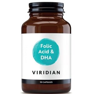 Nordbo Viridian Folic Acid with DHA 90 kapslí