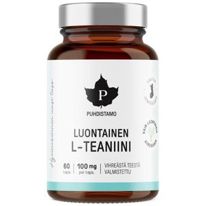 Puhdistamo L-Theanine Natural (Luontainen L-Teaniini) 60 kapslí