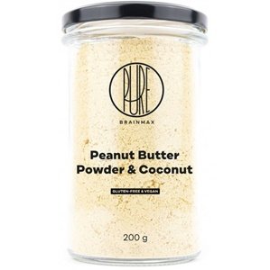 BrainMax Pure Arašídové máslo v prášku 200 g - kokos