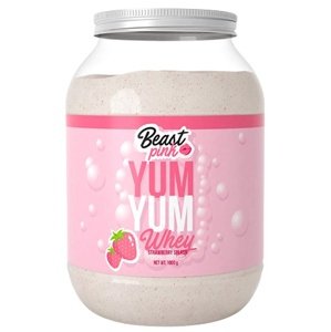 GymBeam BeastPink Protein Yum Yum Whey 1000 g - strawberry splash (jahoda)
