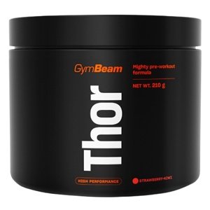 GymBeam Předtréninkový stimulant Thor 210 g - jahoda/kiwi