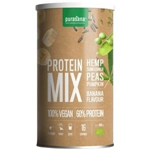 Purasana Vegan Protein Mix (Vegan proteinová směs) 400 g - banán