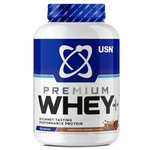 USN (Ultimate Sports Nutrition) USN Whey+ Premium Protein 2000 g - čokoláda/karamel