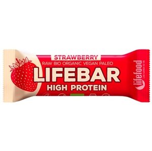 Lifefood Lifebar Protein BIO 47 g - jahoda
