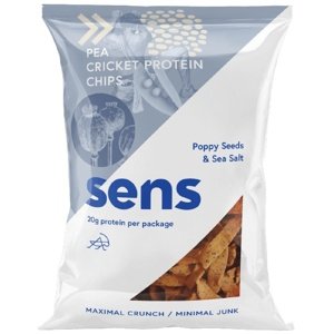 Sens Proteinové chipsy s cvrččím proteinem 80 g - mák a mořská sůl