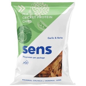 Sens Proteinové chipsy s cvrččím proteinem 80 g - česnek a bylinky