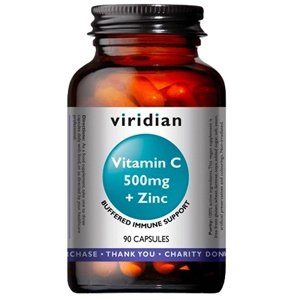 Viridian Nutrition Viridian Vitamin C 500 mg + Zinc 90 kapslí