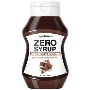 GymBeam Zero Syrup 350 ml - čokoláda/lískový oříšek