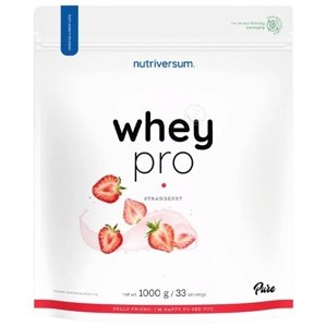 Nutriversum Whey Protein Pro 1000 g - jahoda + Vitamin C ZDARMA