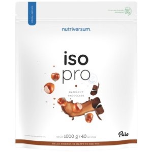 Nutriversum Iso Pro Protein 1000 g - čokoláda/lískový oříšek