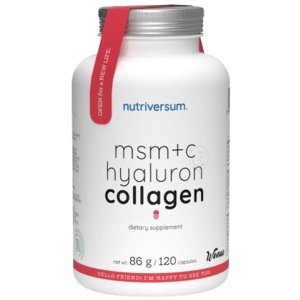Nutriversum MSM + Vitamin C + Kyselina Hyaluronová + Kolagen 120 kapslí