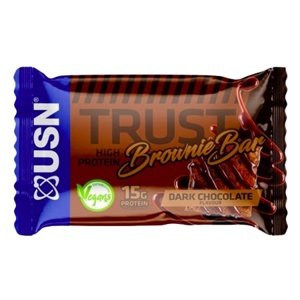 USN (Ultimate Sports Nutrition) USN Trust Vegan Brownie Bar 60 g - tmavá čokoláda VÝPRODEJ 7.8.2023