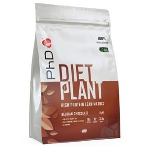 PhD Nutrition PhD Diet Plant Protein 1000 g - belgická čokoláda VÝPRODEJ (POŠK. OBAL)