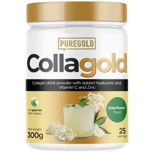 PureGold Collagold + kys. hyaluronová 300 g - bezinka