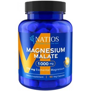 NATIOS Magnesium Malate 1000 mg + B6 90 kapslí