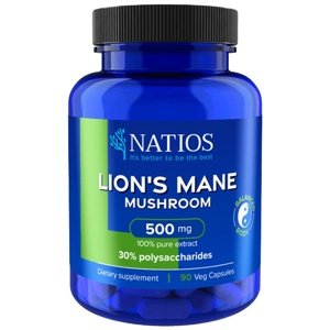 NATIOS Lion's Mane Extract 500 mg 30% polysaccharides 90 kapslí