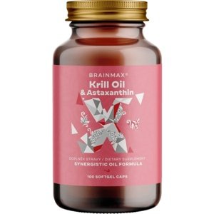 BrainMax Krill Oil s astaxanthinem 500 mg 100 softgel kapslí
