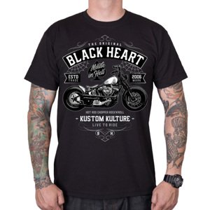 Triko BLACK HEART Moto Kult  černá  3XL