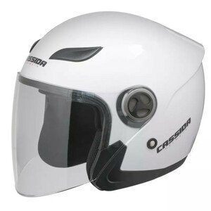 Moto helma Cassida Reflex Solid  bílá  L (59-60)